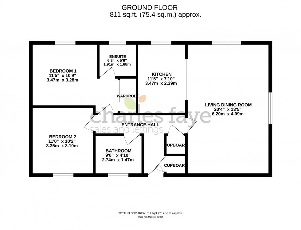 Floorplan for Kingfisher Court, Calne
