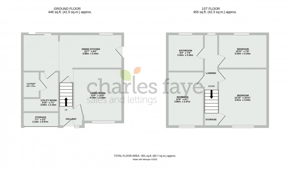 Floorplan for Kerry Close, Derry Hill
