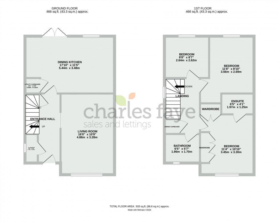 Floorplan for Beacon Drive, Calne