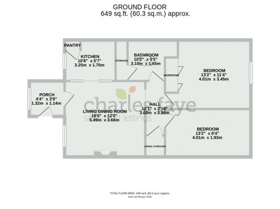 Floorplan for William Street, Calne