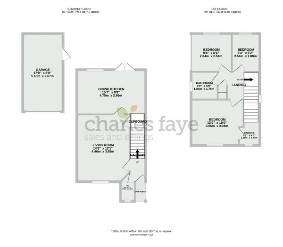 Floorplan for Meadowsweet Drive, Calne
