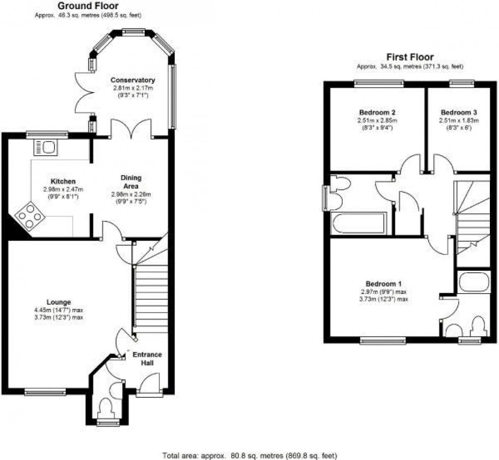 Floorplan for Meadowsweet Drive, Calne